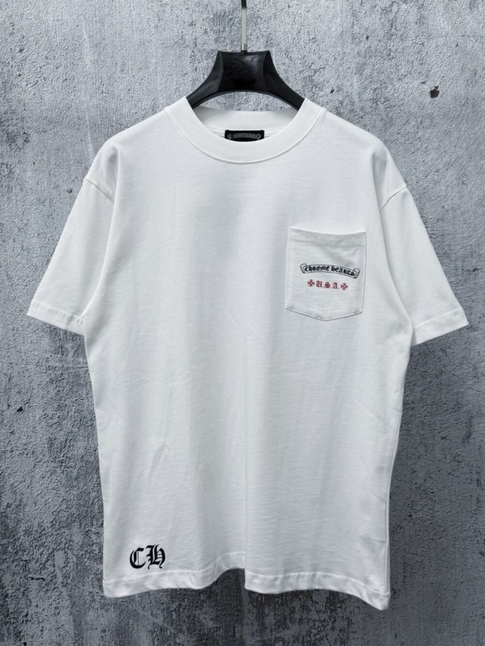 Men's Chrome Hearts White Short-Sleeve Shirt